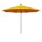 California Umbrella 11' Black Aluminum Market Patio Umbrella, Sunbrella Sunflower Yellow 194061333426 - alternate 1